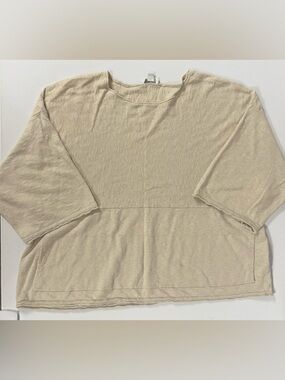 J. Jill Purejill Kimono Top Blouse Women Cotton Linen Lagenlook Boxy Women S